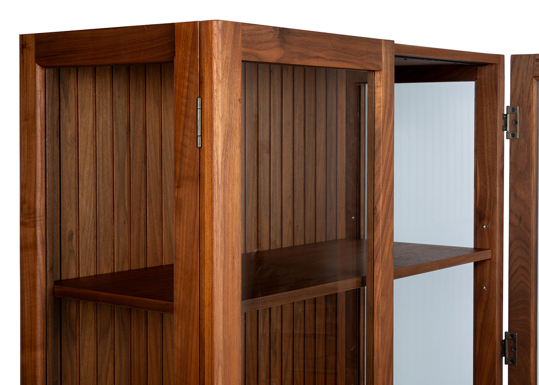 Riga Display Cabinet Walnut
