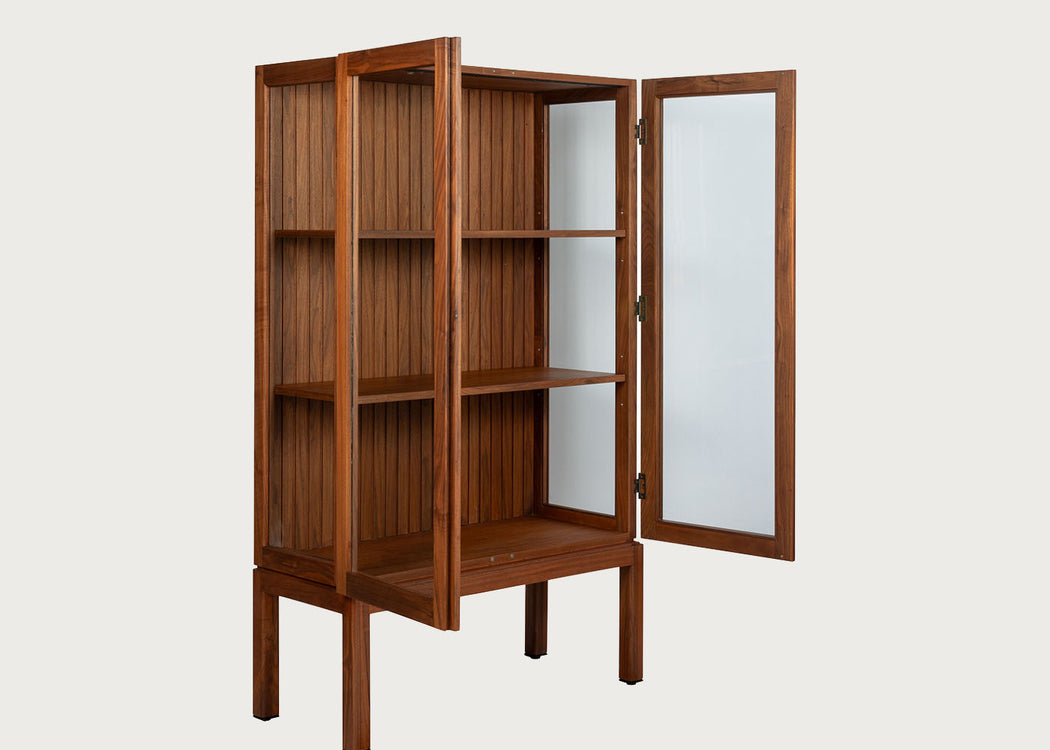 Riga Display Cabinet Walnut