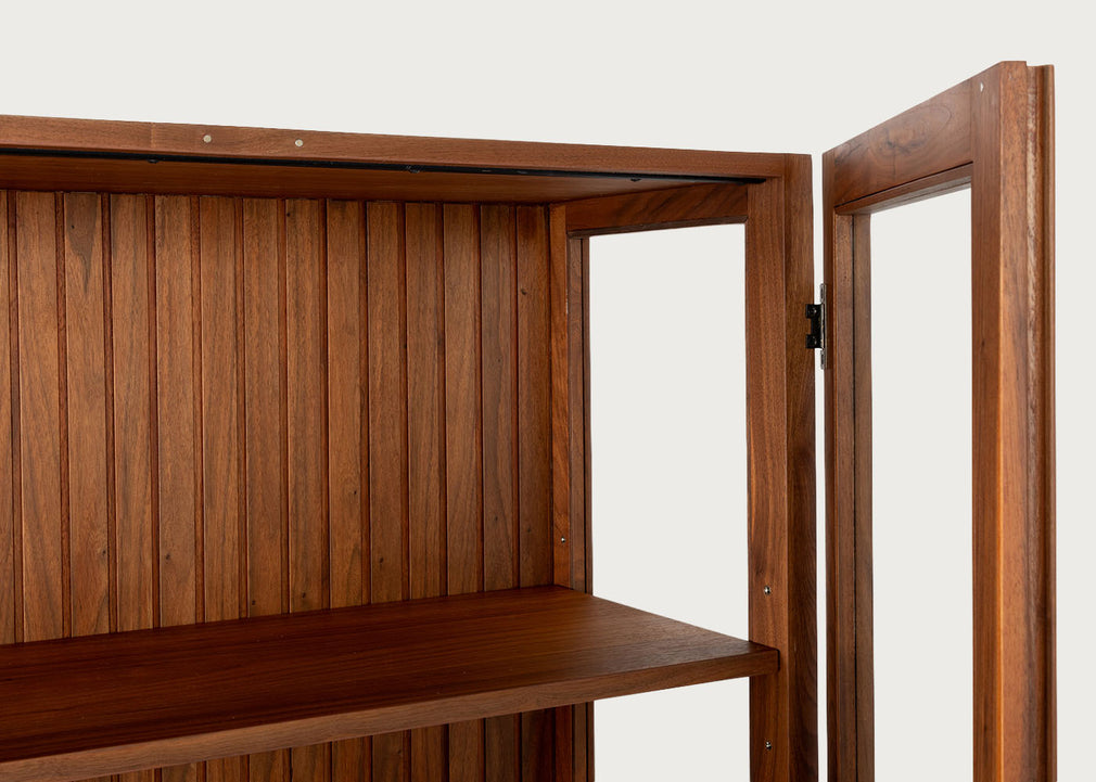 Riga Display Cabinet Walnut