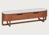 Anais TV Unit Walnut and Marble