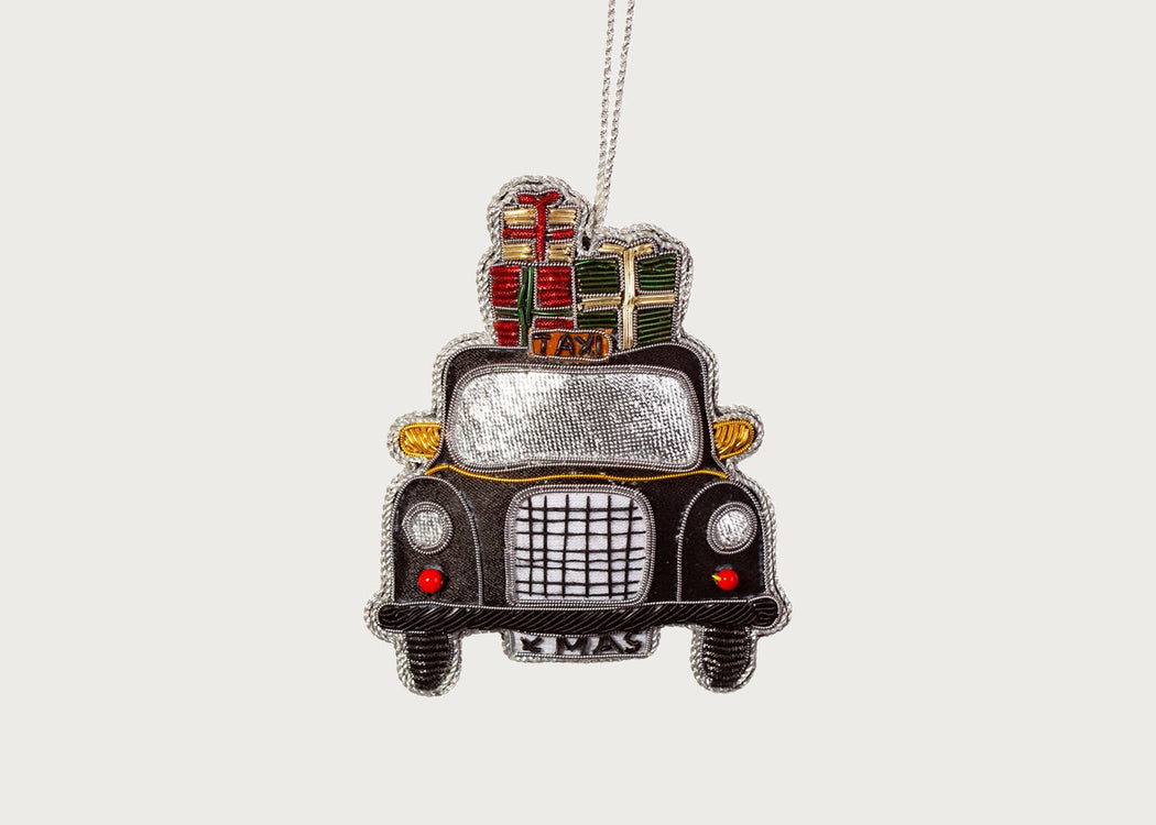 London Taxi Zari Embroidery Decoration