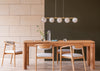 Ebro Alabaster Long 5 Light Pendant Brushed Gold