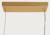 Ebro Alabaster Long 5 Light Pendant Brushed Gold