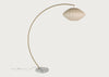 Sheer Overarched Floor Lamp White