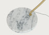 Sheer Overarched Floor Lamp White