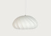 Malmo Silk Fibre Pendant Light White Large
