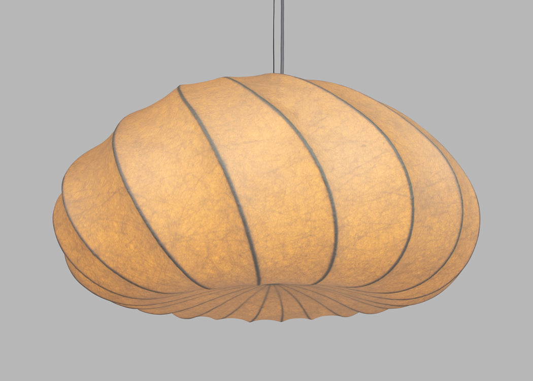 Malmo Silk Fibre Pendant Light White Large