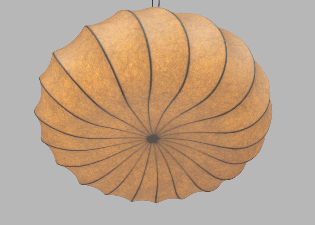 Malmo Silk Fibre Pendant Light White Large