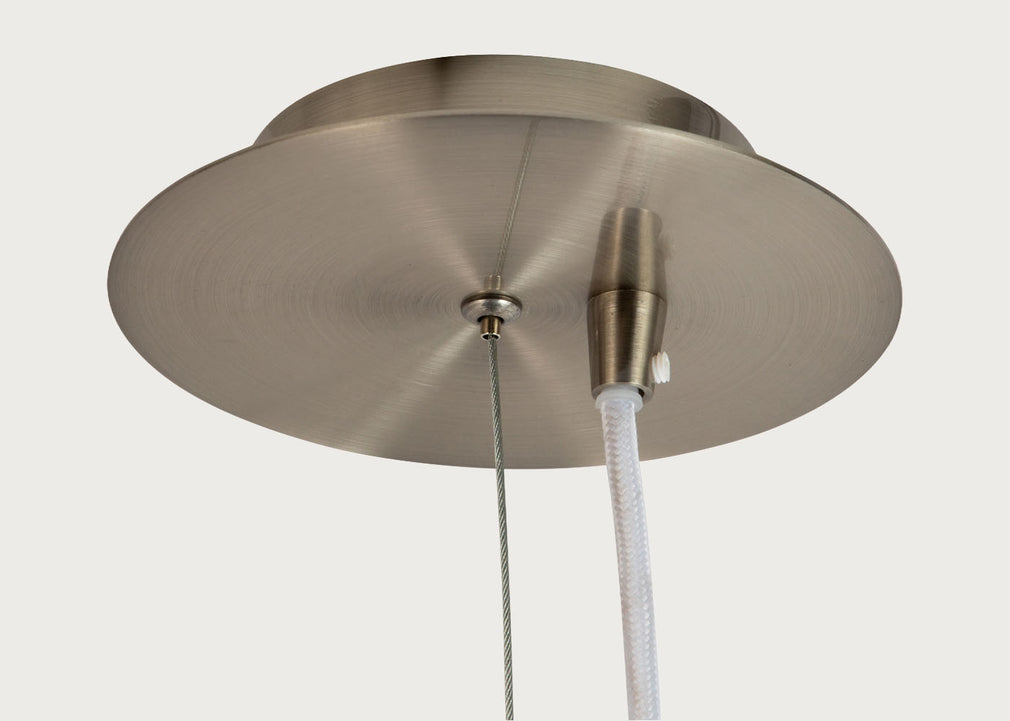 Malmo Silk Fibre Pendant Light White Large