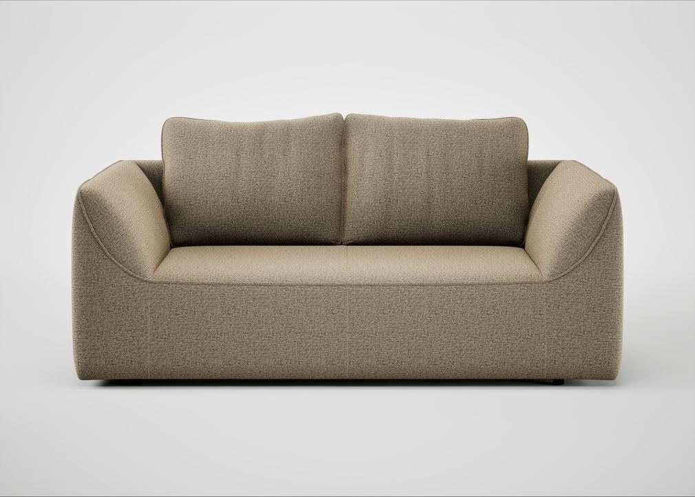 Morven 2 Seater Sofa Boucle Velvet Rocky
