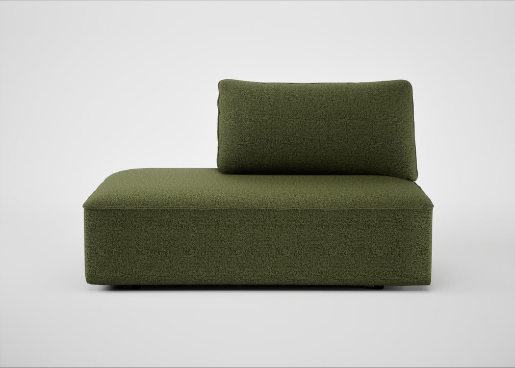 Morven Left Hand Facing Open End Unit Boucle Velvet Wilder