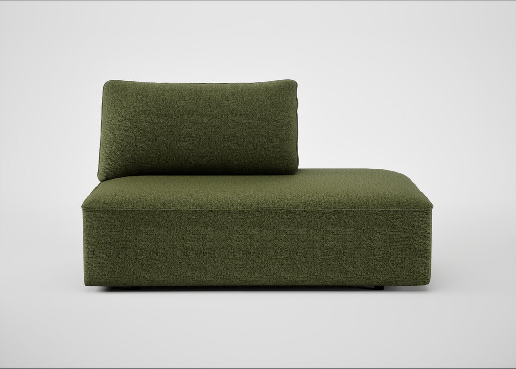 Morven Right Hand Facing Open End Unit Boucle Velvet Wilder