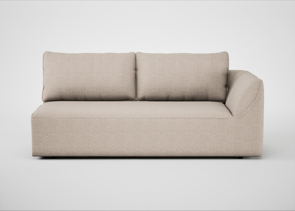 Morven Right Hand Facing 3 Seater Unit Boucle Tweed Pearl