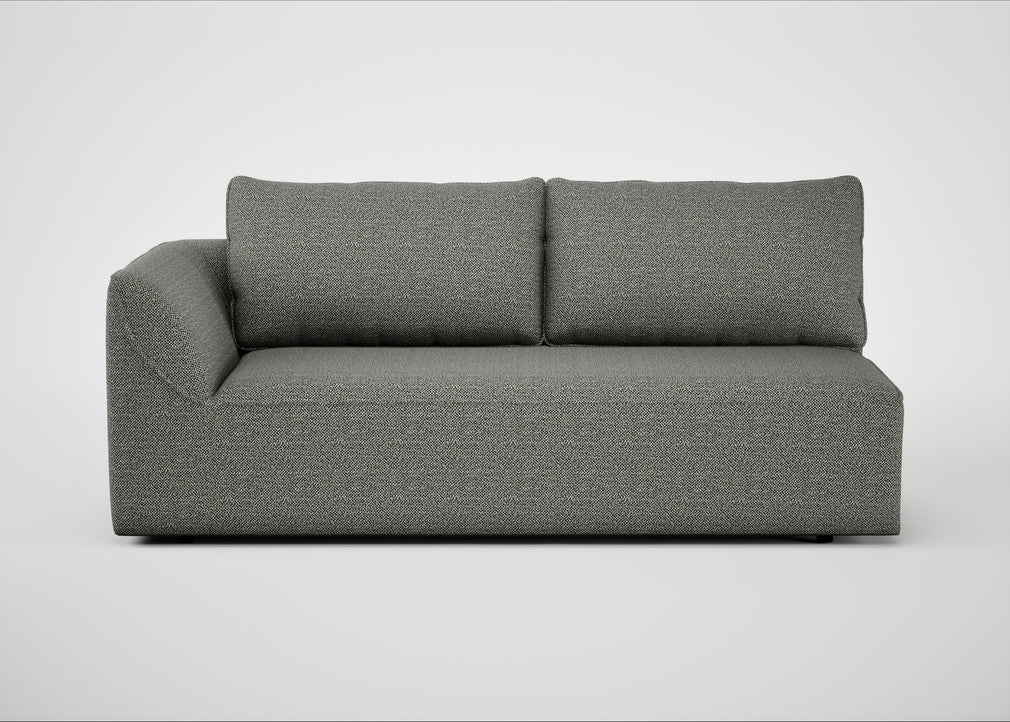 Morven Left Hand Facing 3 Seater Unit Boucle Tweed Lapis