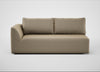 Morven Left Hand Facing 3 Seater Unit Boucle Velvet Rocky