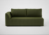 Morven Left Hand Facing 3 Seater Unit Boucle Velvet Wilder