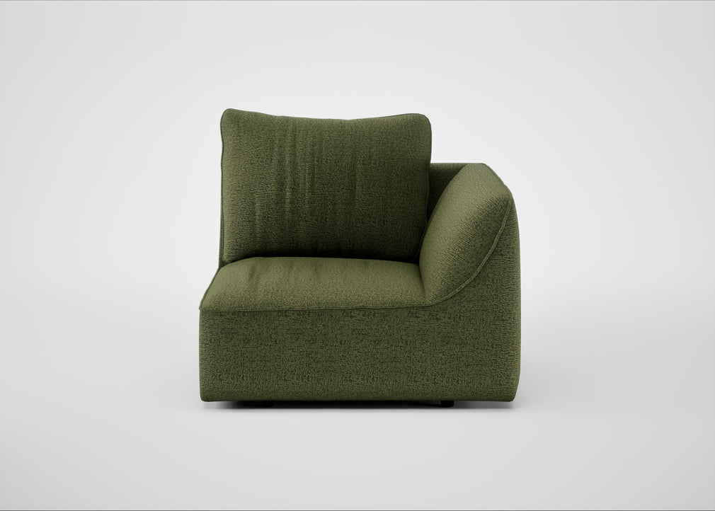 Morven Right Hand Facing Single Unit Boucle Velvet Wilder