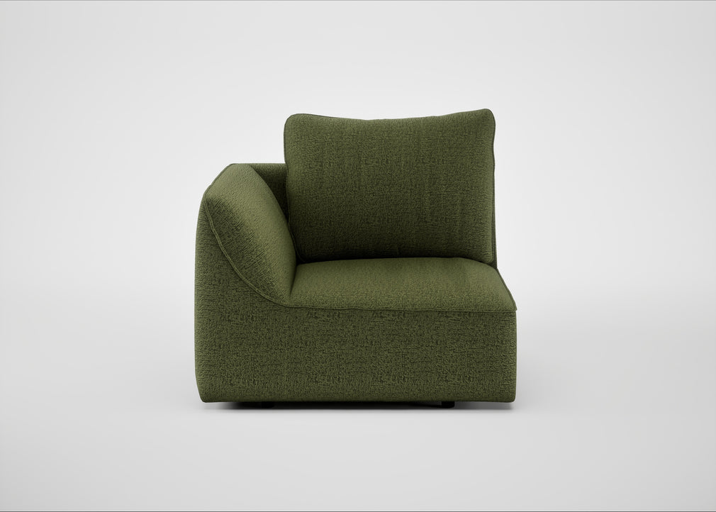 Morven Left Hand Facing Single Unit Boucle Velvet Wilder