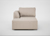 Morven Left Hand Facing Chaise Unit Boucle Tweed Pearl