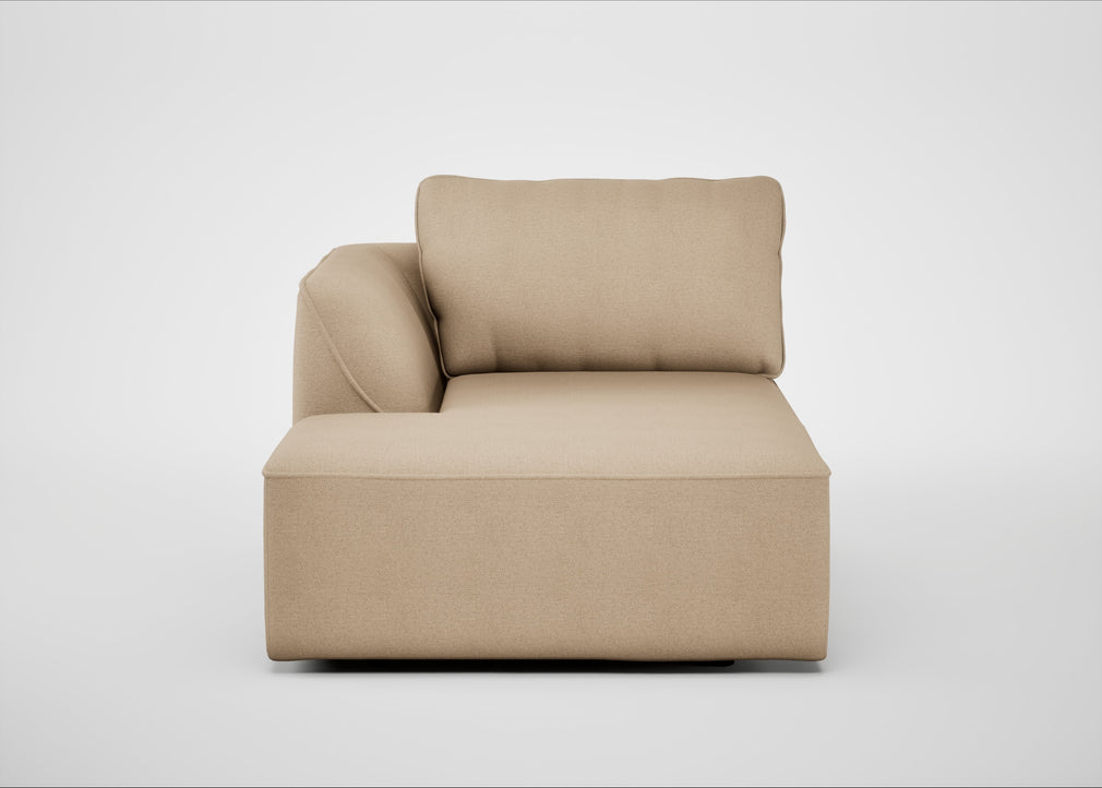 Morven Left Hand Facing Chaise Unit Capelo Linen-Cotton Bamboo