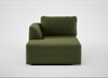 Morven Left Hand Facing Chaise Unit Boucle Velvet Wilder