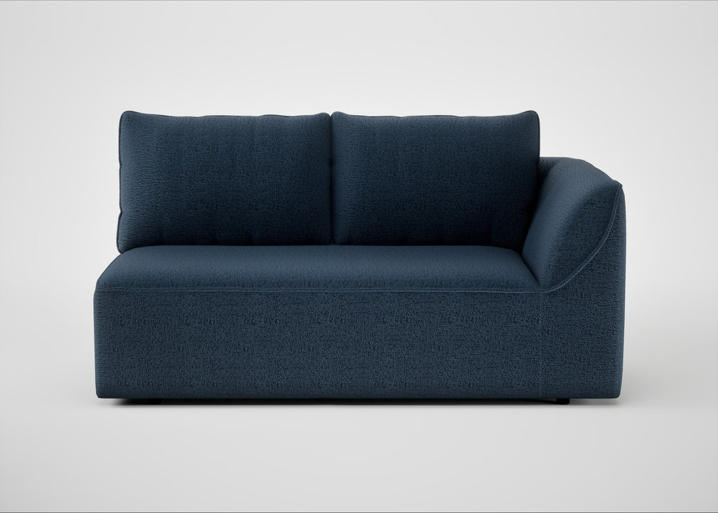 Morven Right Hand Facing 2 Seater Unit Boucle Velvet Space