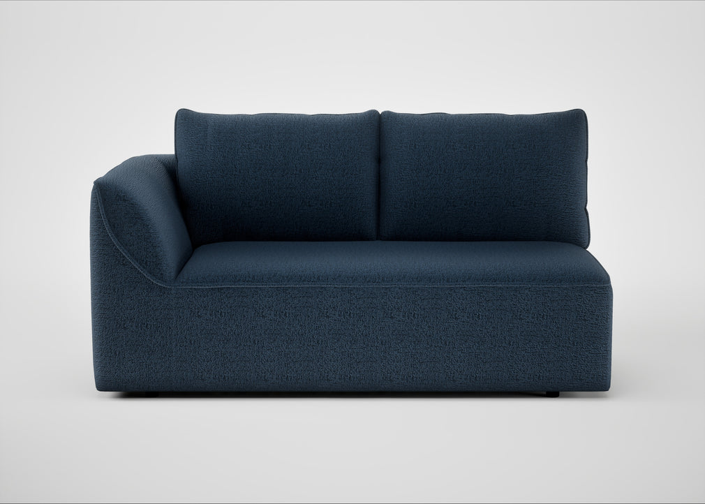 Morven Left Hand Facing 2 Seater Unit Boucle Velvet Space