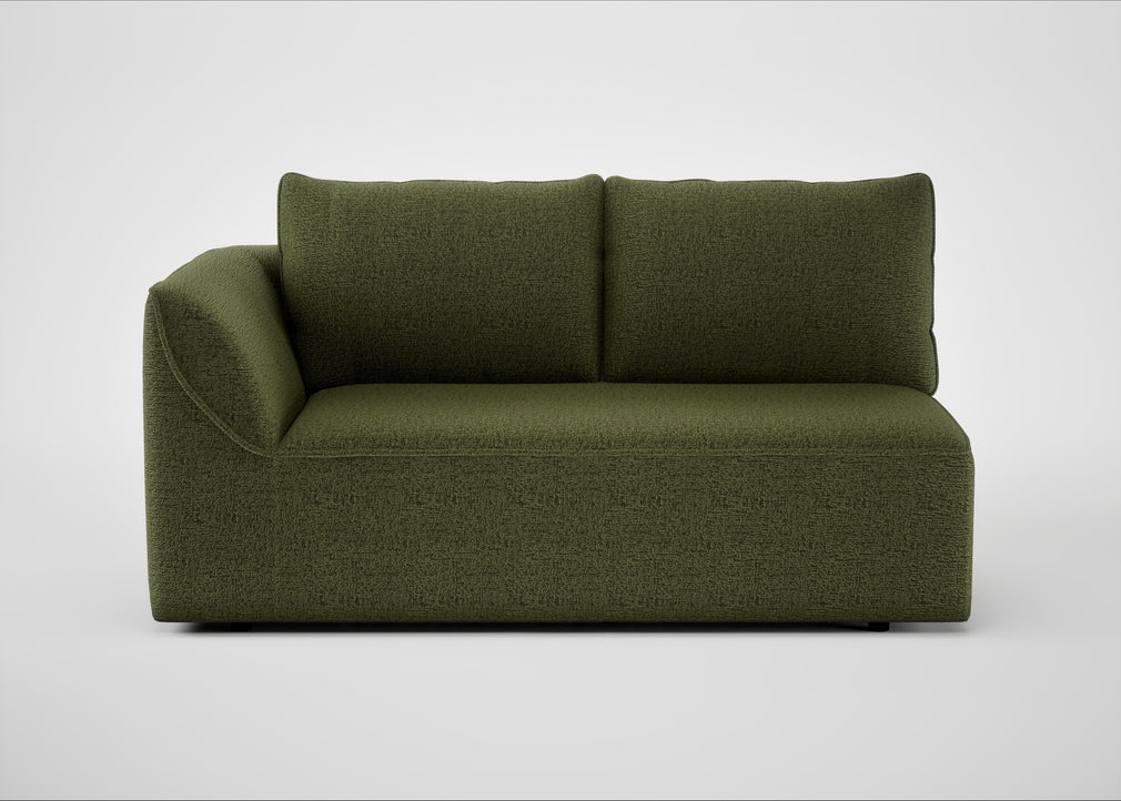 Morven Left Hand Facing 2 Seater Unit Boucle Velvet Wilder