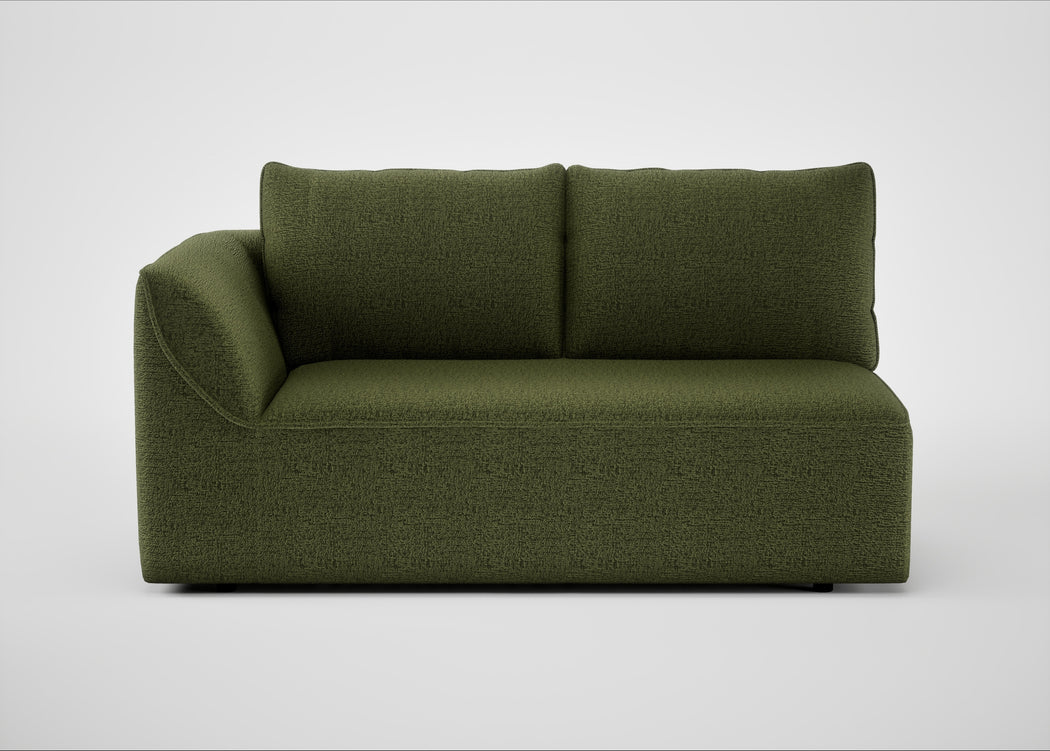Morven Left Hand Facing 2 Seater Unit Boucle Velvet Wilder