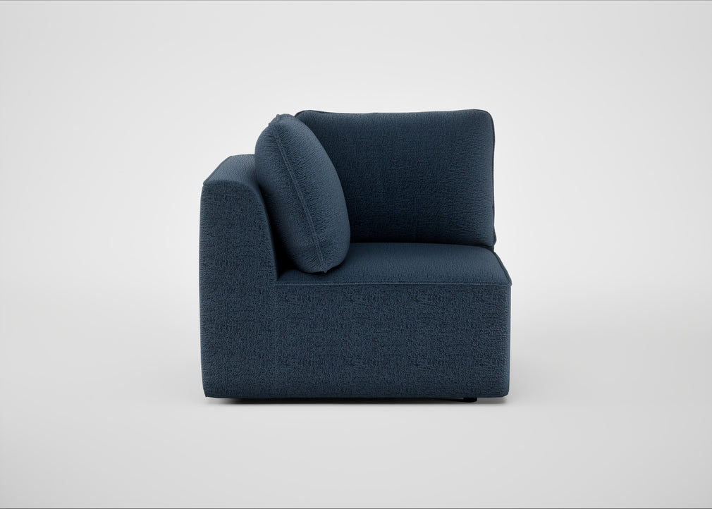 Morven Corner Unit Boucle Velvet Space