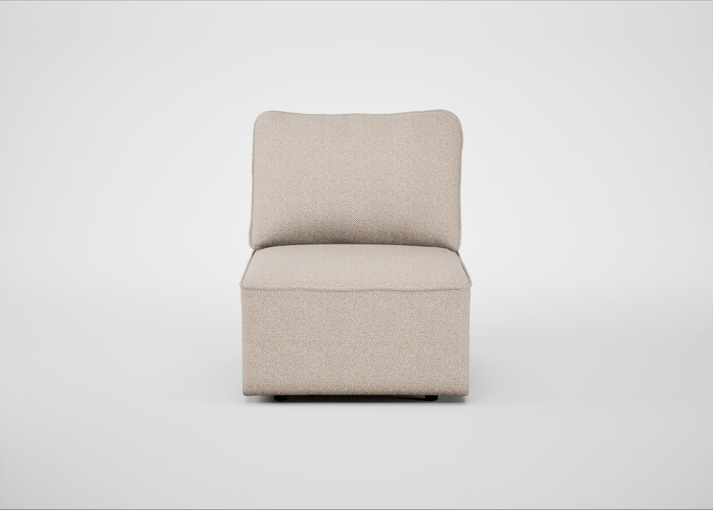 Morven Single Unit Boucle Tweed Pearl