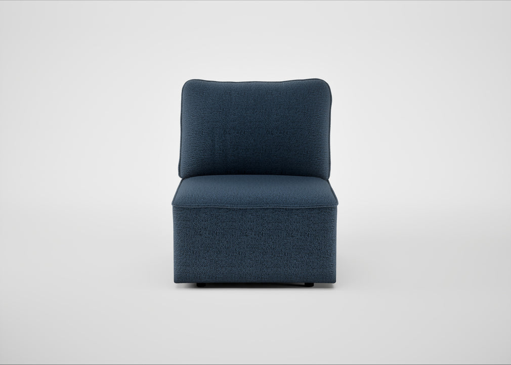 Morven Single Unit Boucle Velvet Space