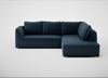 Morven Right Hand Facing Large Corner Sofa Boucle Velvet Space