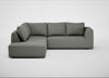 Morven Left Hand Facing Large Corner Sofa Boucle Tweed Lapis