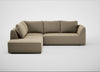 Morven Left Hand Facing Large Corner Sofa Boucle Velvet Rocky