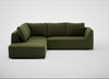 Morven Left Hand Facing Large Corner Sofa Boucle Velvet Wilder
