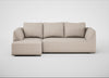 Morven Left Hand Facing Corner Chaise Sofa Boucle Tweed Pearl