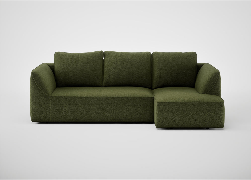 Morven Right Hand Facing Corner Chaise Sofa Boucle Velvet Wilder