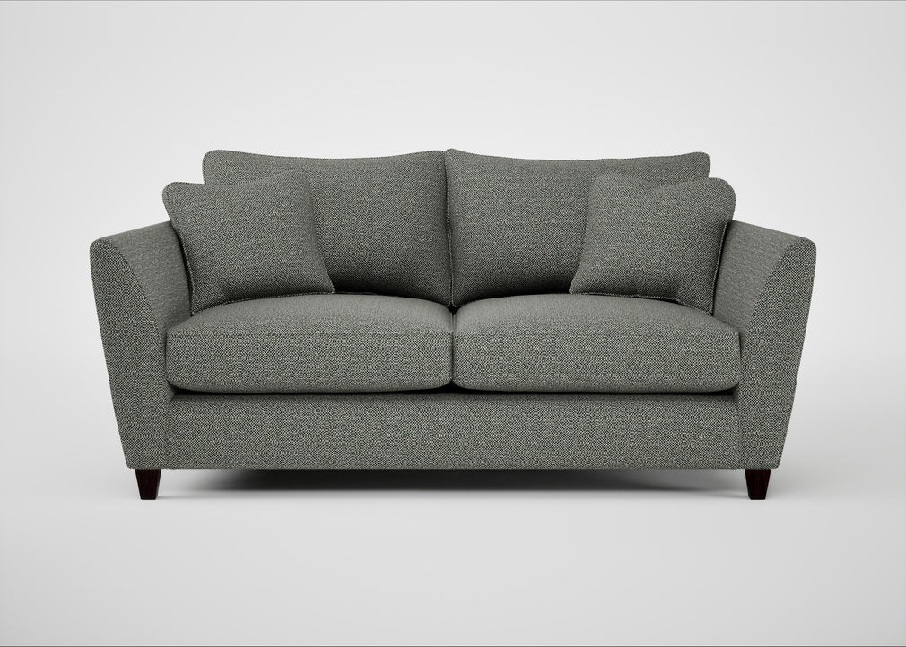 Torino 3 Seater Sofa Boucle Tweed Lapis / Black