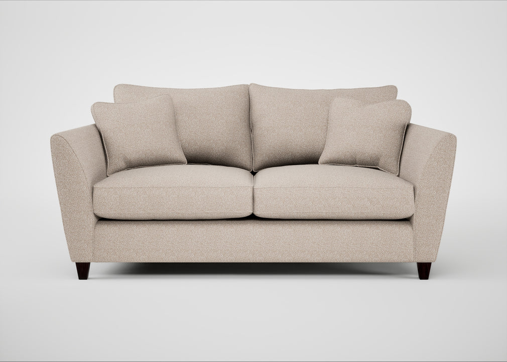 Torino 3 Seater Sofa Boucle Tweed Pearl / Black