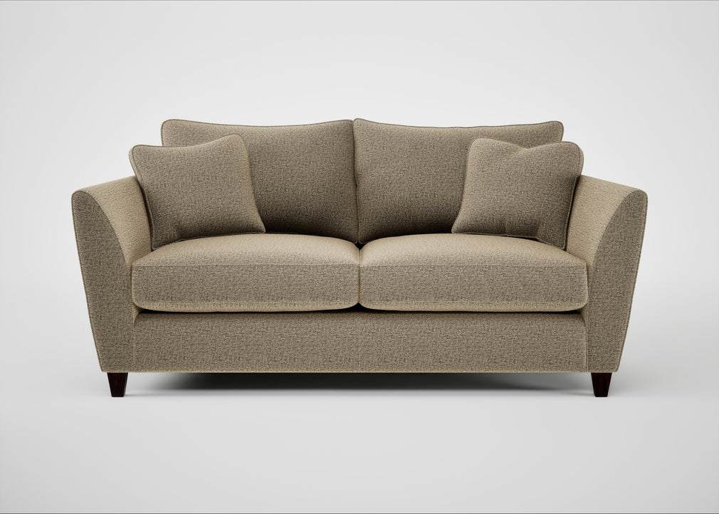 Torino 3 Seater Sofa Boucle Velvet Rocky / Black