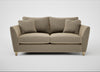 Torino 3 Seater Sofa Boucle Velvet Rocky / Natural