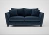 Torino 3 Seater Sofa Boucle Velvet Space / Black
