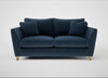 Torino 3 Seater Sofa Boucle Velvet Space / Natural