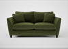 Torino 3 Seater Sofa Boucle Velvet Wilder / Black