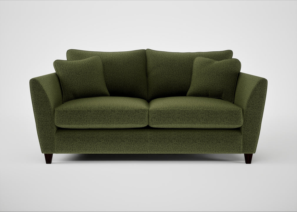 Torino 3 Seater Sofa Boucle Velvet Wilder / Black