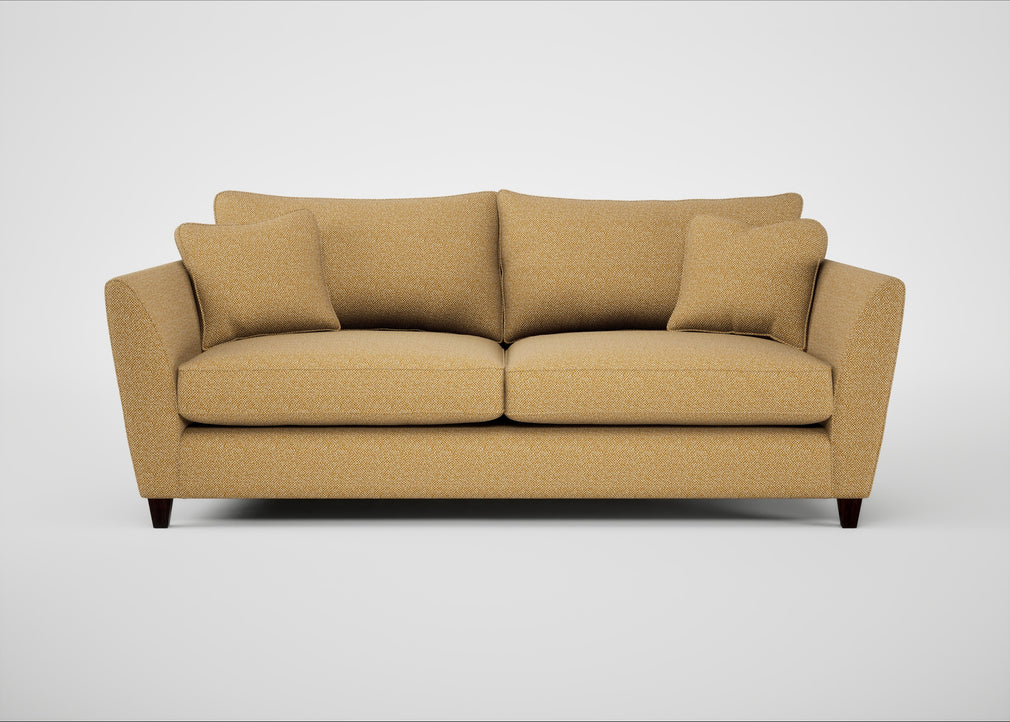 Torino 4 Seater Sofa Boucle Tweed Citrine / Black