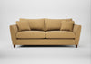 Torino 4 Seater Sofa Boucle Tweed Citrine / Walnut Stained