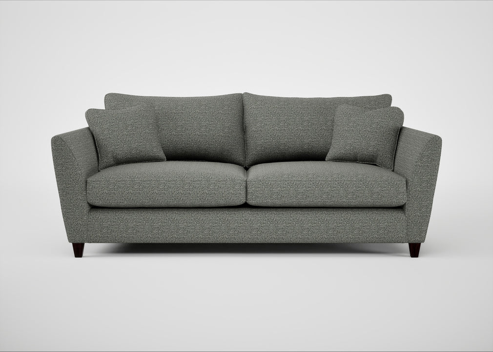 Torino 4 Seater Sofa Boucle Tweed Lapis / Black
