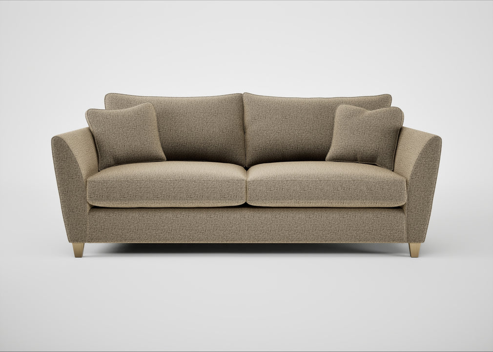 Torino 4 Seater Sofa Boucle Velvet Rocky / Natural